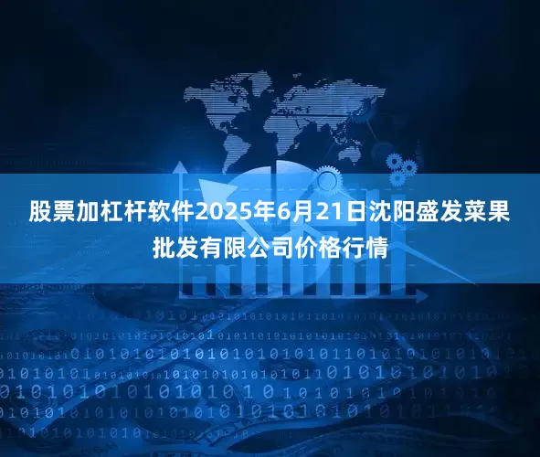 股票加杠杆软件2025年6月21日沈阳盛发菜果批发有限公司价格行情